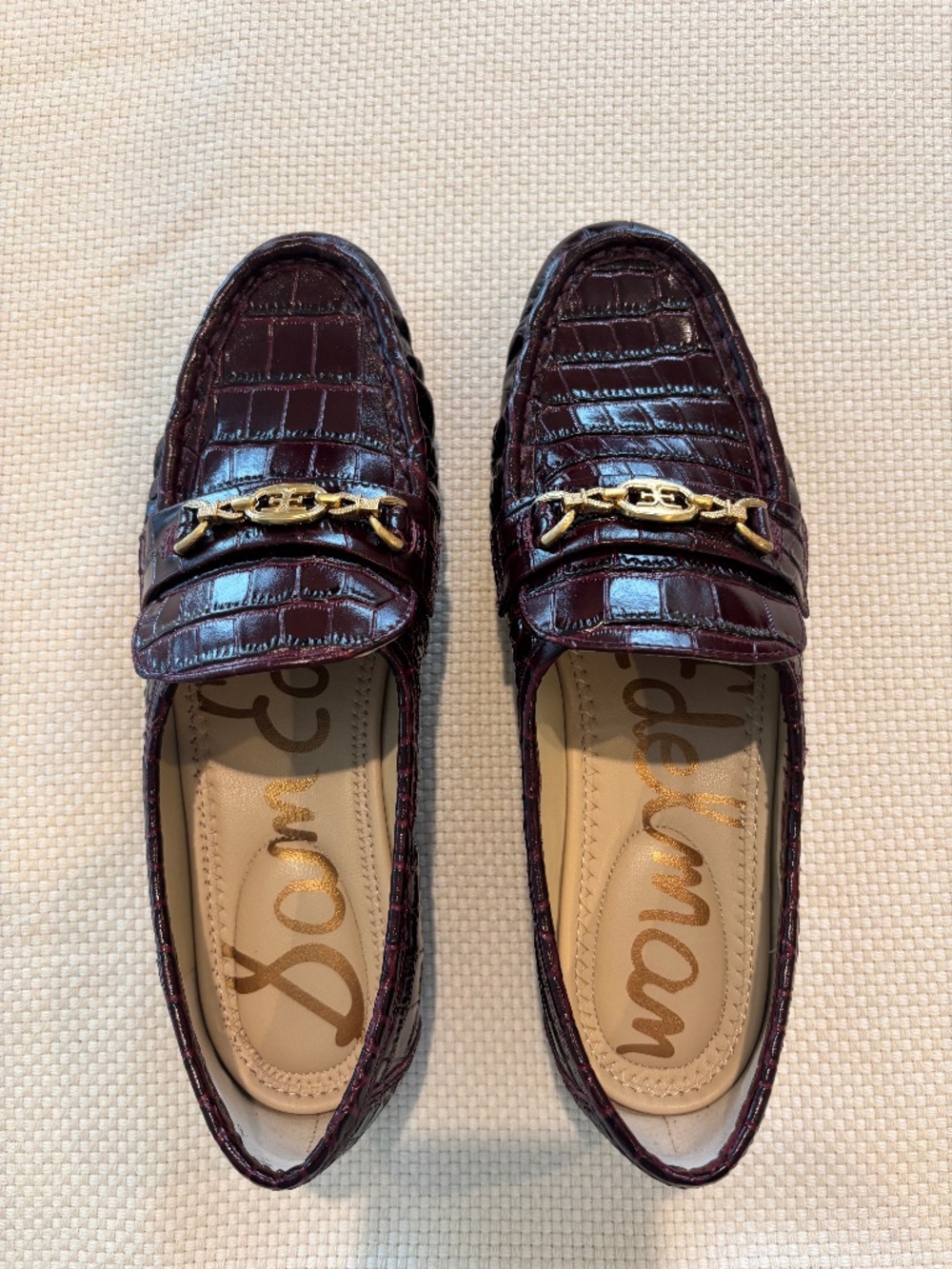 Sam Edelman size 7. Reddish brown loafers